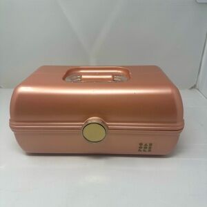 Caboodles • On the Go Girl Case • Rose Gold Pink / Sparkle Lock & Handle